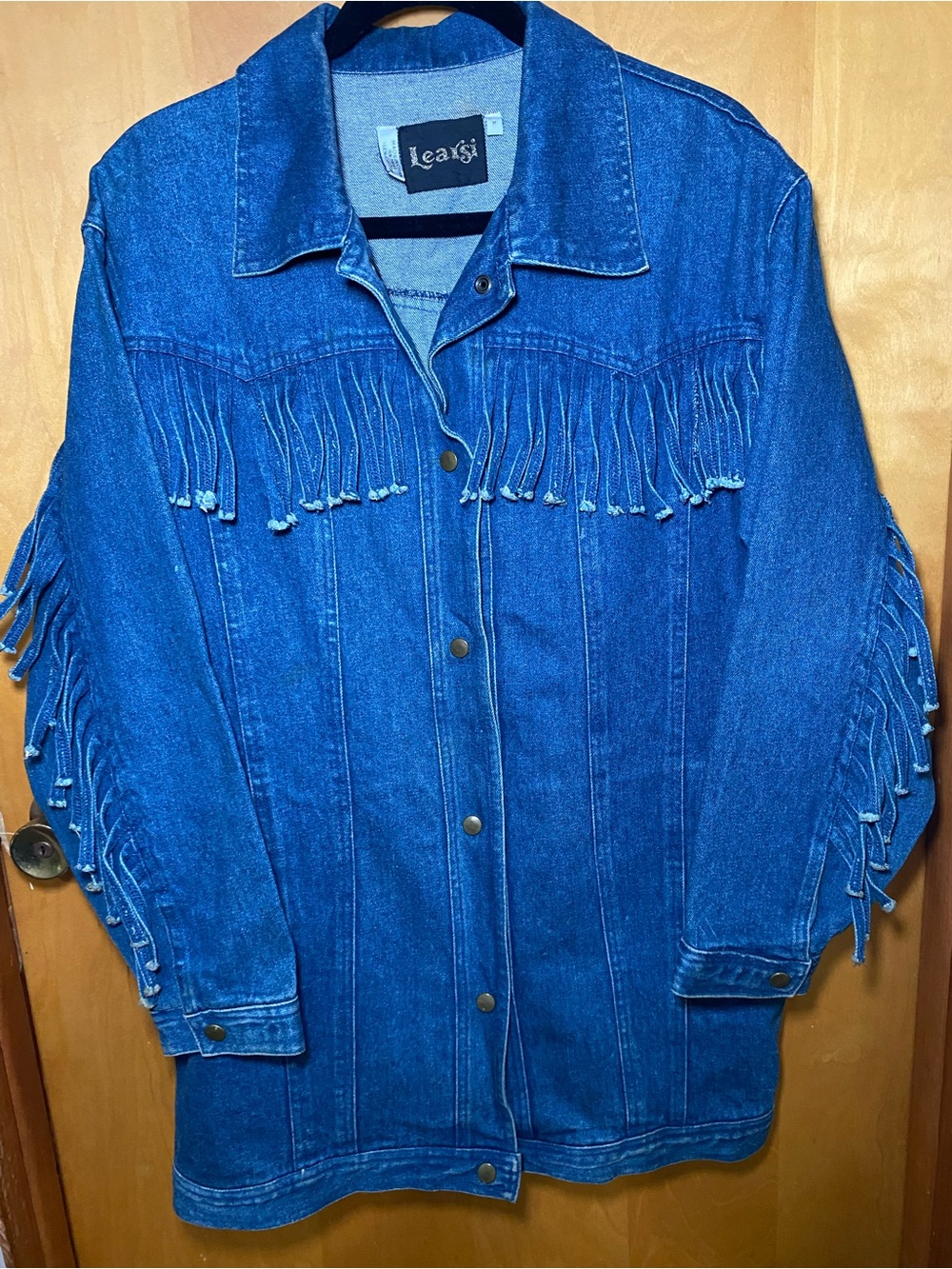 Learsi I Blue Denim Fringe Jacket